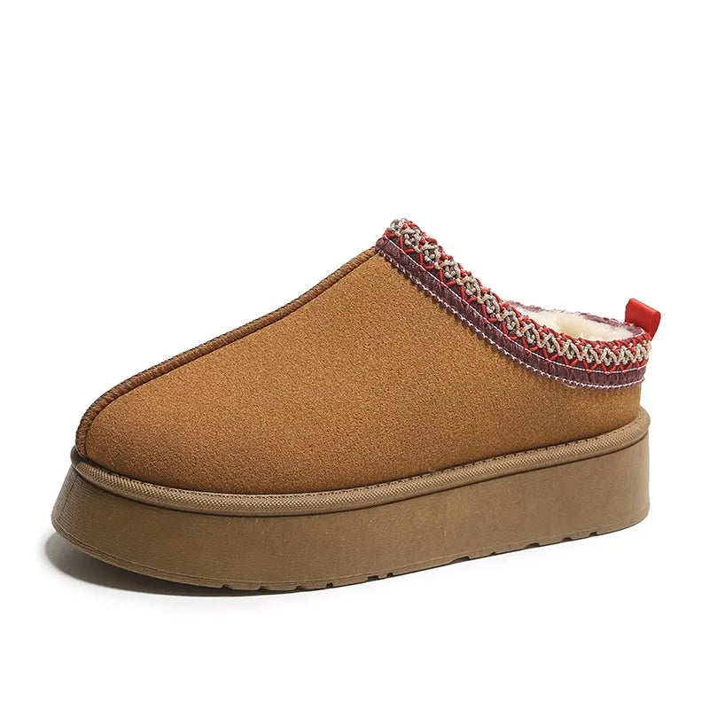Winter Womens Slippers Fur Winter Warm Home Girls Slippers Women Man Casual Luxury Faux Suede Plush Shoes Thicken Indoor