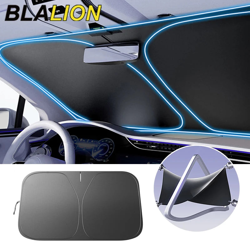 BLALION Folding Car Front Windshield Sun Shade Cover Visor Protector Interior Anti UV Sun Windscreen Parasol Auto Accessories