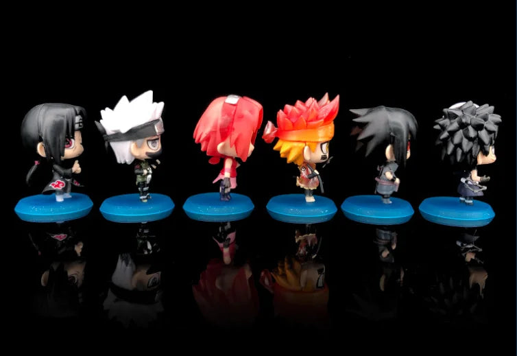 Hot Anime Naruto Action Figure Naruto Sasuke Kakashi Itachi Model Toys Desktop Ornament Decoration Gift Boy Girl Figure Toy