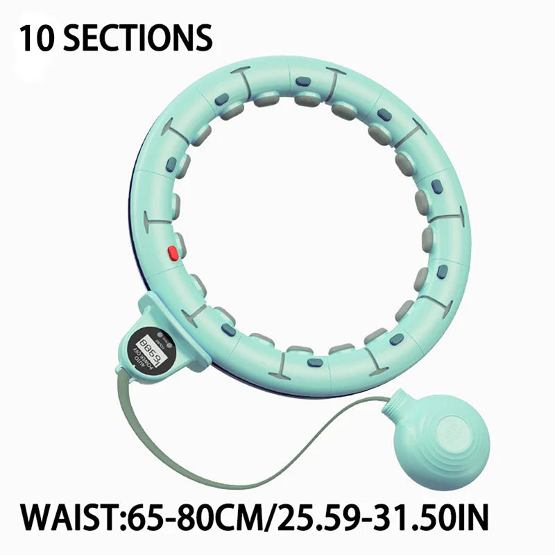 Intelligent Hoops Waist Tightening and Beauty Tool With Detachable Counting,Fitness Specific Weight-bearing Exercise Hoop