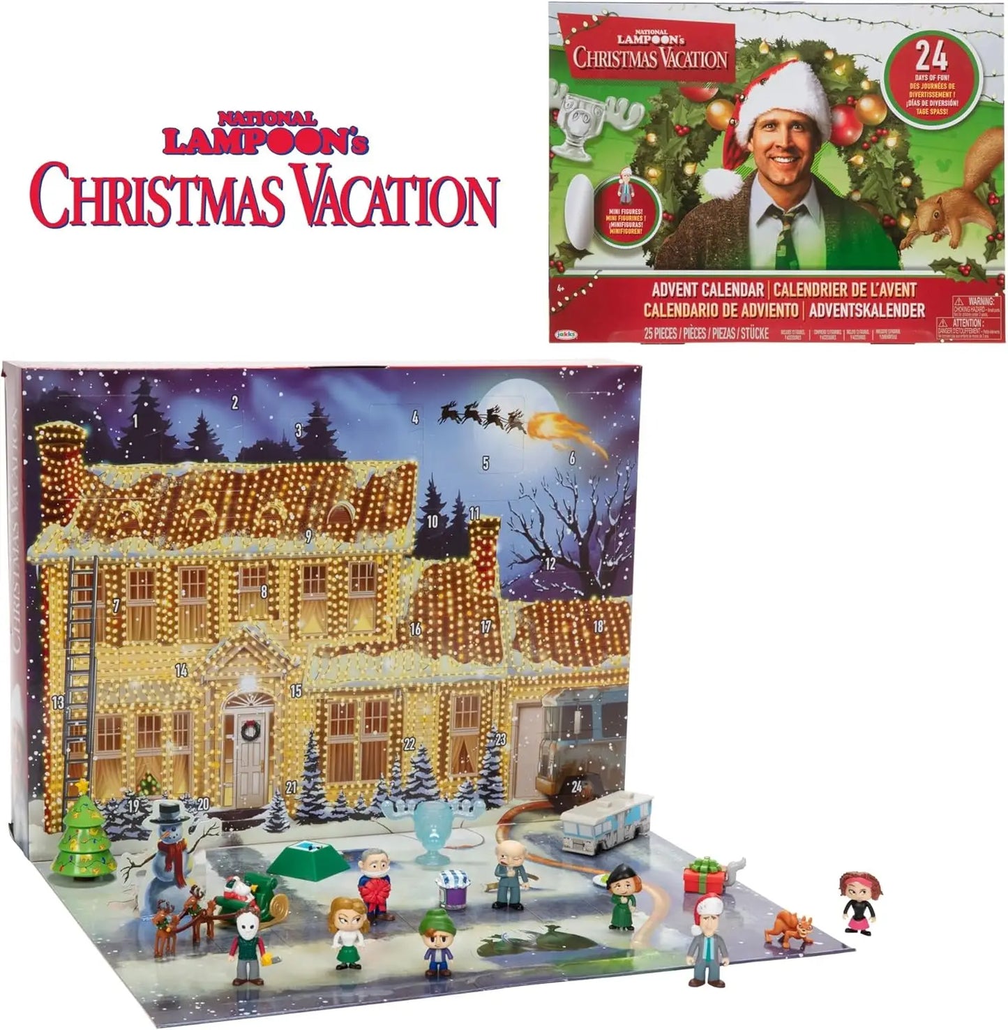 National Lampoon’s Christmas Vacation Advent Calendar 2024Contains 24 Gifts Christmas Countdown Calendar Gift Vacation Figures