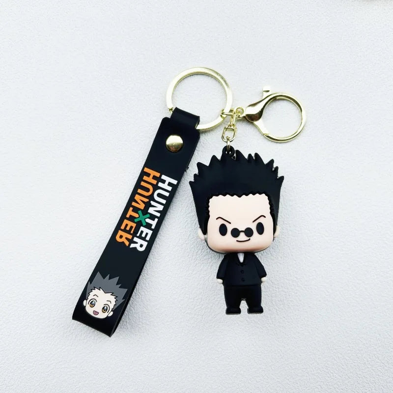 Anime Hunter X Hunter Keychain Silicone Figure Car Keychains Key Chain Pendant Keyring Accessories Holder Bag Jewelry Gifts