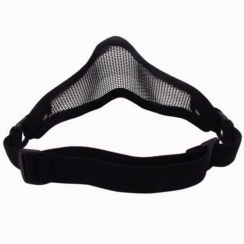 Tactical Airsoft Mask Outdoor Hunting Metal Wire Mesh Protective Mask BB Gun Shooting Paintball Accessories