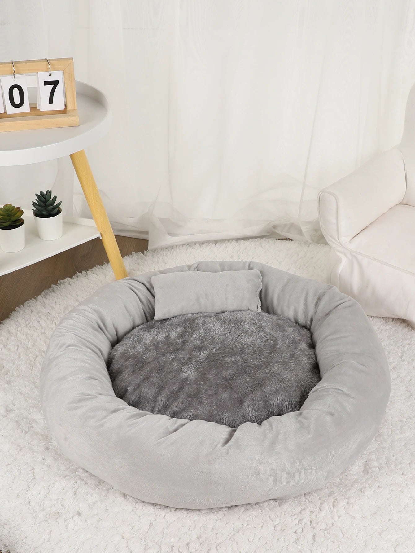 Pet Beds Small Dogs Puppy Bed Sofa Dog Accessorys Accessories Plush Medium Basket Warm Washable Fluffy Kennel Pets Products