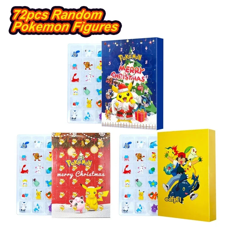 Pokemon Figure Christmas Halloween Advent Calendar Gifts Kawaii Pikachu Anime Figural Action 24Pcs Set Model Kid Toys