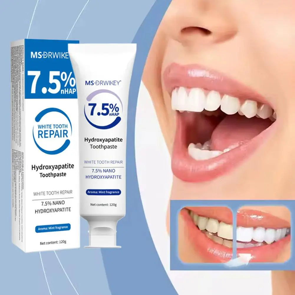 120g Hydroxyapatite Toothpaste,Gentle Mint,Breath Refreshing Whitening Toothpaste,Intensives Stain Removal Tooth Paste,Oral Care