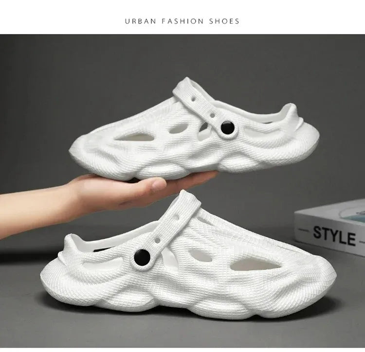 Summer Men Women Slippers Comfortable Outdoor Sandals Clogs Beach Slippers Flip Flops Indoor Home Slides Bathroom Shoes for Men