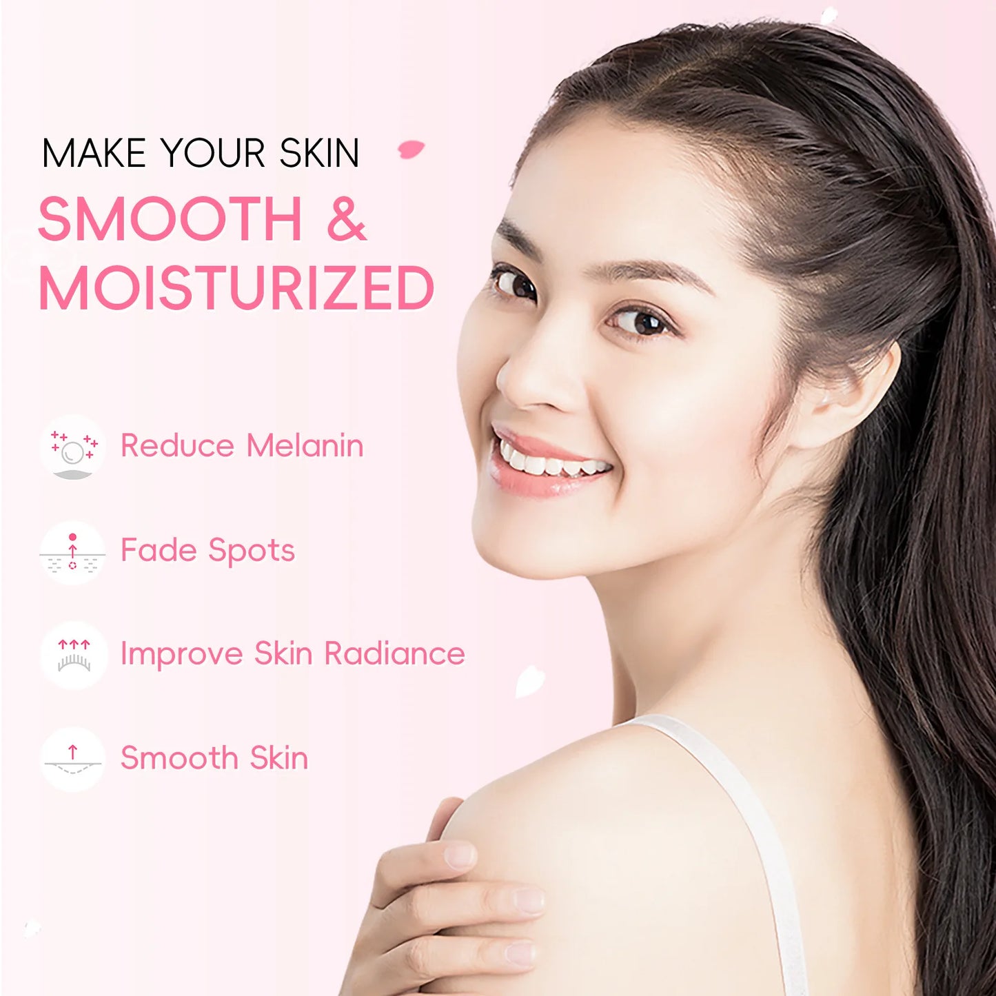 Laikou Sakura Body Whitening Lotion Dark Spot Remover For Underarms Knees Elbows Melanin Bleaching Lightening Cream 30g