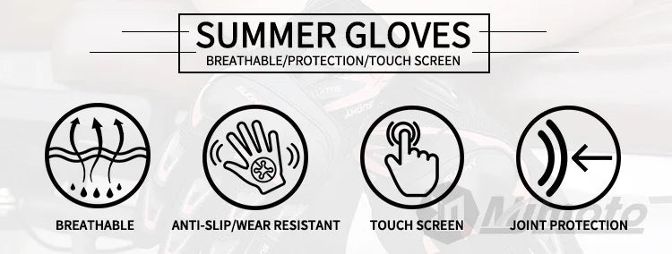 Suomy Motorcycle Gloves Men Women Summer Motorbike Racing Gloves Touch Screen Breathable Motocross Moto Biker Cycling Gloves