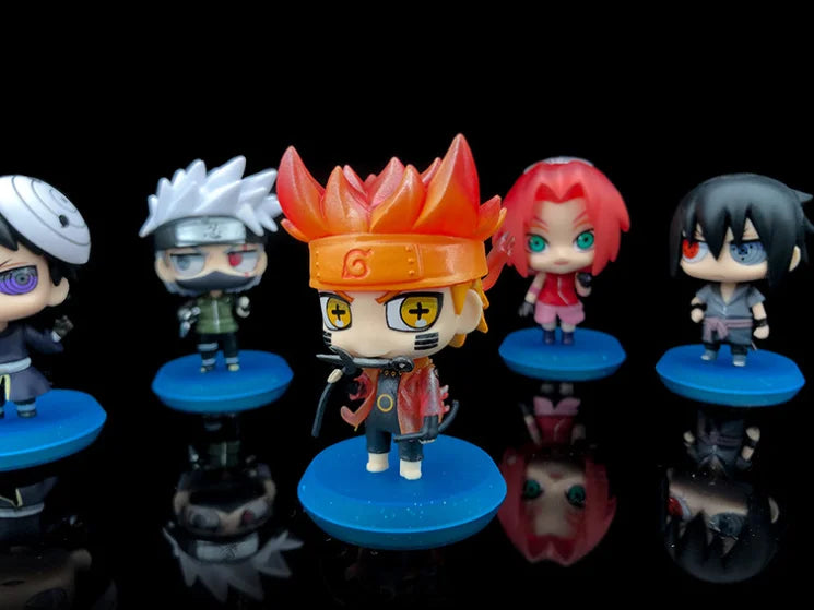 Hot Anime Naruto Action Figure Naruto Sasuke Kakashi Itachi Model Toys Desktop Ornament Decoration Gift Boy Girl Figure Toy
