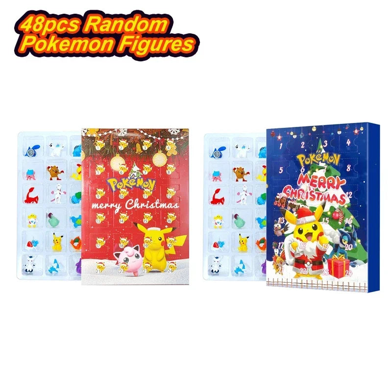 Pokemon Figure Christmas Halloween Advent Calendar Gifts Kawaii Pikachu Anime Figural Action 24Pcs Set Model Kid Toys