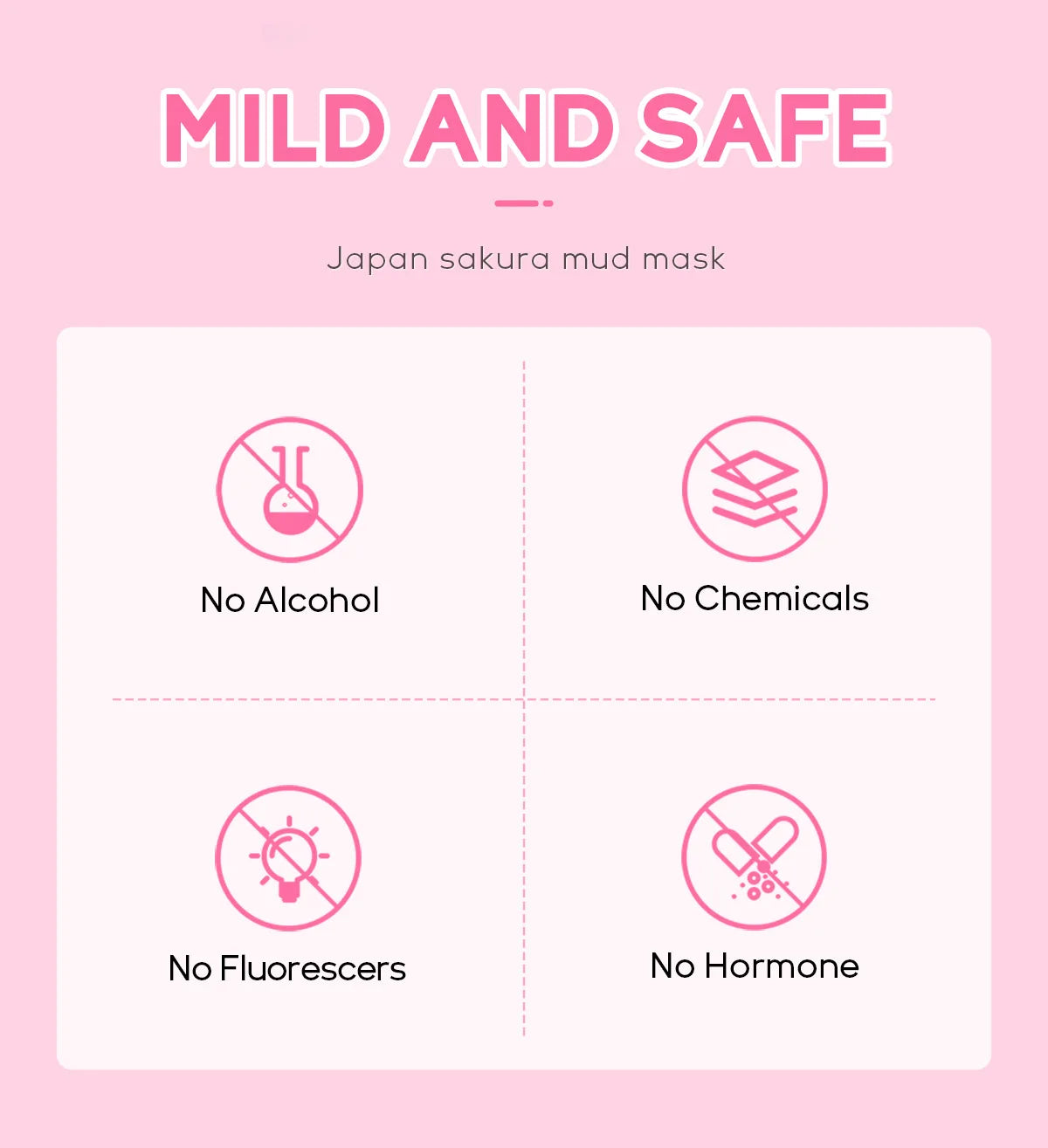 LAIKOU Japan Sakura Solid Mask Deep Cleansing Oil Control Balance Antioxidan Shrink Pores Remove Blackheads Mud Mask 5g