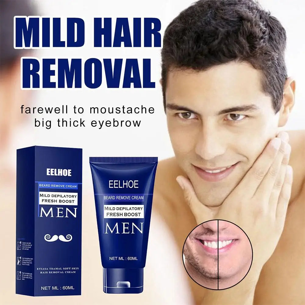 Hair Removal Cream Men And Women Painless Smooth And Refreshing Reshaping Confidence Enjoy Silky Skin 60ml/100g