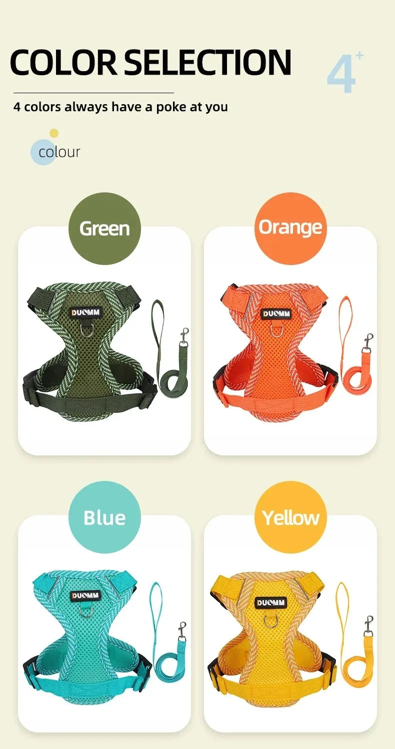 Pet Supplies Chest Strap Collars Dog Harness Collar for Cats Accessories Pets Dogs Products Small Tactical Vest Puppy Leash