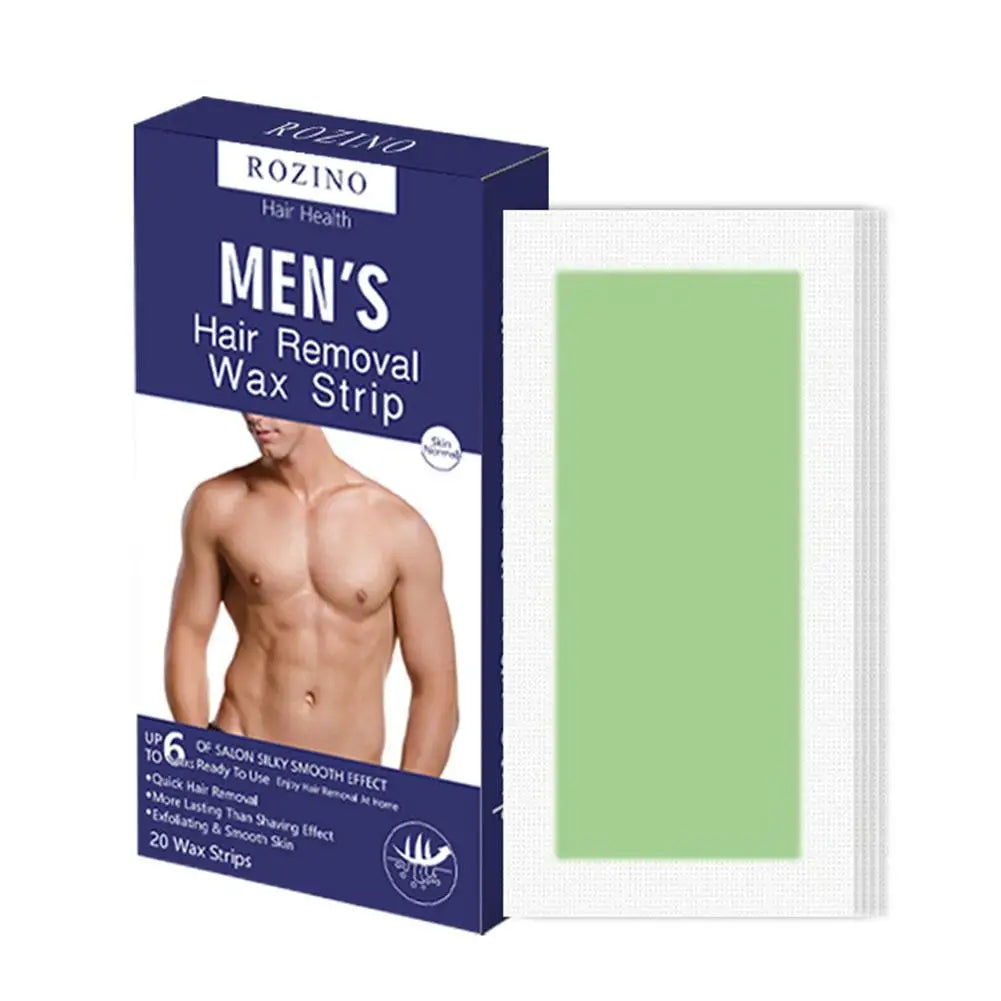 Hair Removal Wax Paper 20Pcs/Set Non-permanent Facial Body Depilatory Professional Effective Waxing Cold Wax Strips Paper Women