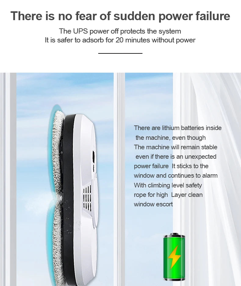 PuRuiKai robot electric automatic window cleaning Robotic vacuum cleaner, with remote control, two-way automatic spray