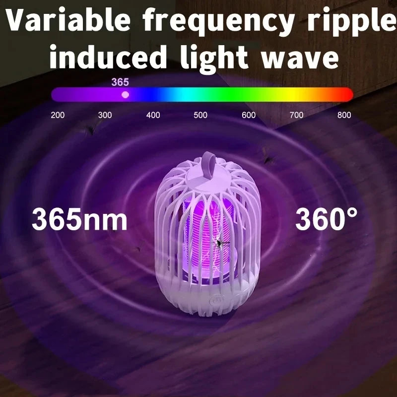 Insect Trap Mosquito Killer and Flying Insect Killer Indoor Light with Hanging Ring Electric Insect Killer Light(No Battery)