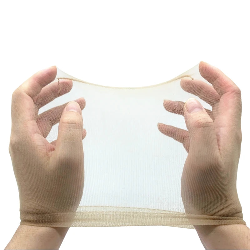 1/5/10 Pack Transparent HD Wig Caps Invisible Sheer Breathable Ultra-Thin Stretchy Stocking Caps for Lace Front Wigs