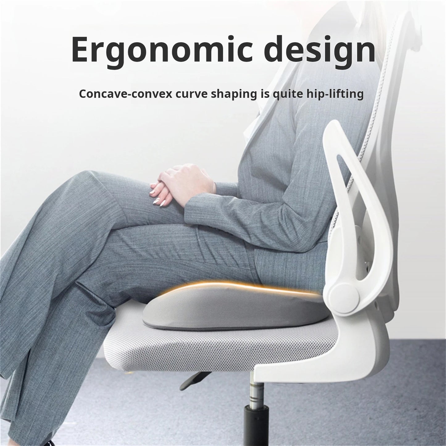 Seat cushion chair memory foam seat cushion butt hemorrhoids sedentary pregnant woman office chair cushion student breathable bu