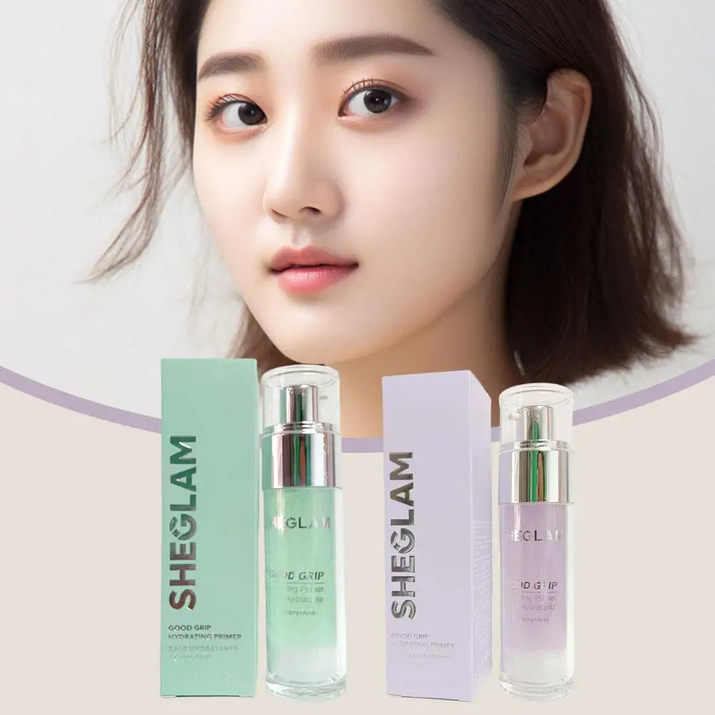 SHEGLAM Makeup Set-Hydrating Primer Glue Pre-Makeup Gel, Matte Oil Control Setting Spary, Liquid Blush, Contouring, Makeup