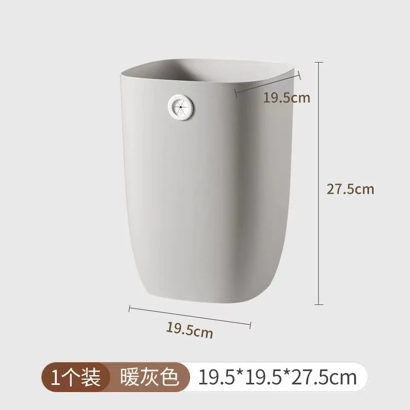 Trash can, large capacity living room, bedroom, garbage basket, kitchen, trash can, pressure-free ring, large paper basket