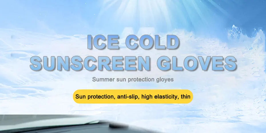 SEAMETAL Ice Silk Sun Protect Arm Sleeves High Elasticity Long Sleeves Ultraviolet-Proof Outdoor Car Driving Summer Cool Sleeve