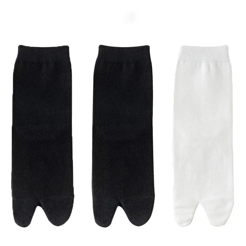 Japanese Men And Women's Summer Fiber Double Fingered Socks Flip-flops Sandals Split Breathable Independent Harajuku Fun Socks