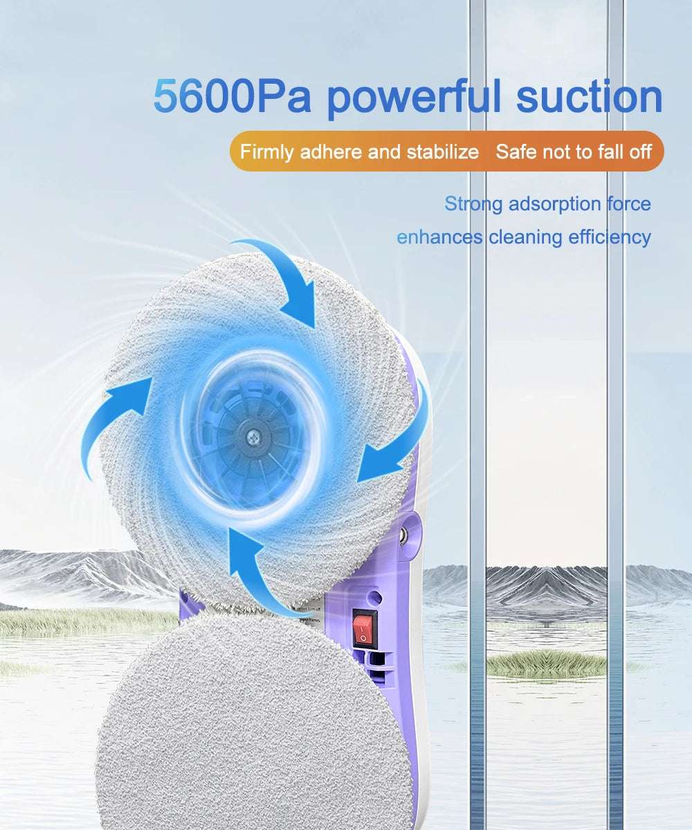 PuRuinKai dubbele nozzle huishoudelijke stofzuiger afstandsbediening robot glas reinigingsmachine elektrische glas raam reinigin