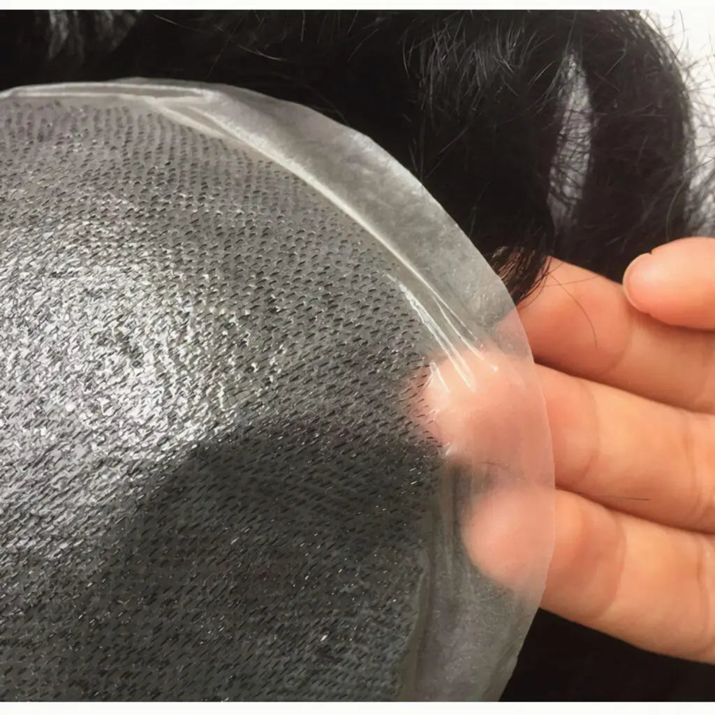 Toupee for Men 0.04mm Thin Skin PU Human Hair Prosthesis and Hair Units Hair Replacement System base 10*8