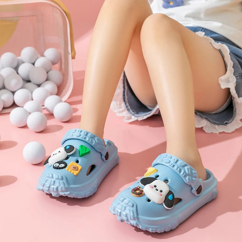 Cute Non-slip girls sandals garden shoes cartoon child baby sandals summer kids slippers high quality beach kids sandals
