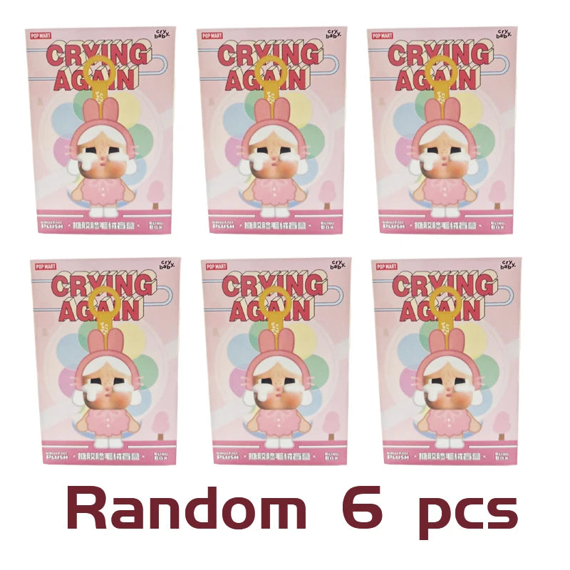 Crying Again Series-Vinyl Face Blind Box Mystery Box Guess Bag Toys Doll Cute Anime Figure Desktop Ornaments