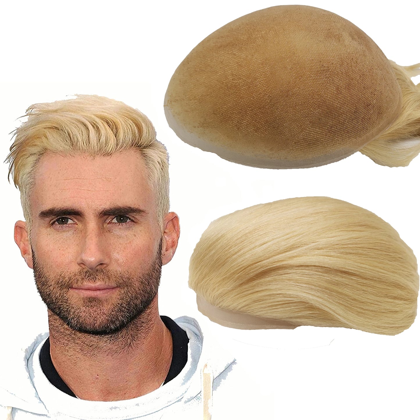 NLW Toupee for Men Human Hair Prosthesis Mens Swiss Lace Hair Replacement System Hair units base 10*8 Hair pieces
