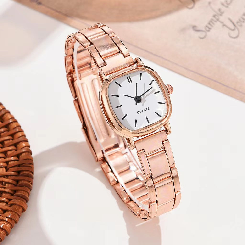 Women Fashion Scale Digital Watch Quartz Steel Band Watches