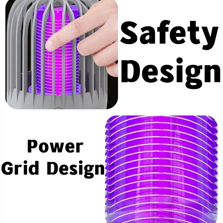 Insect Trap Mosquito Killer and Flying Insect Killer Indoor Light with Hanging Ring Electric Insect Killer Light(No Battery)