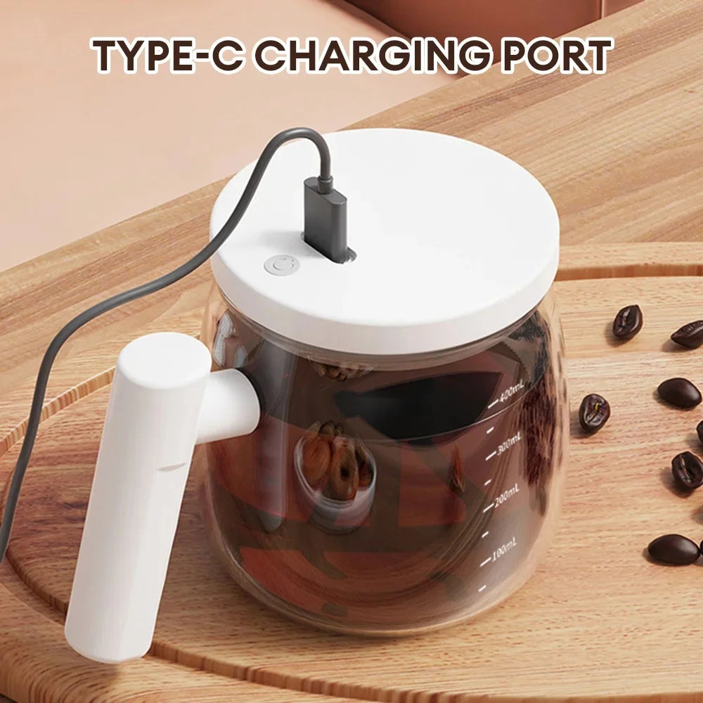 400ML Self Stirring Mug 7000RPM Electric High Speed Mixing Mug With Waterproof Automatic Mix Cup for Coffee Milk Protein Powder