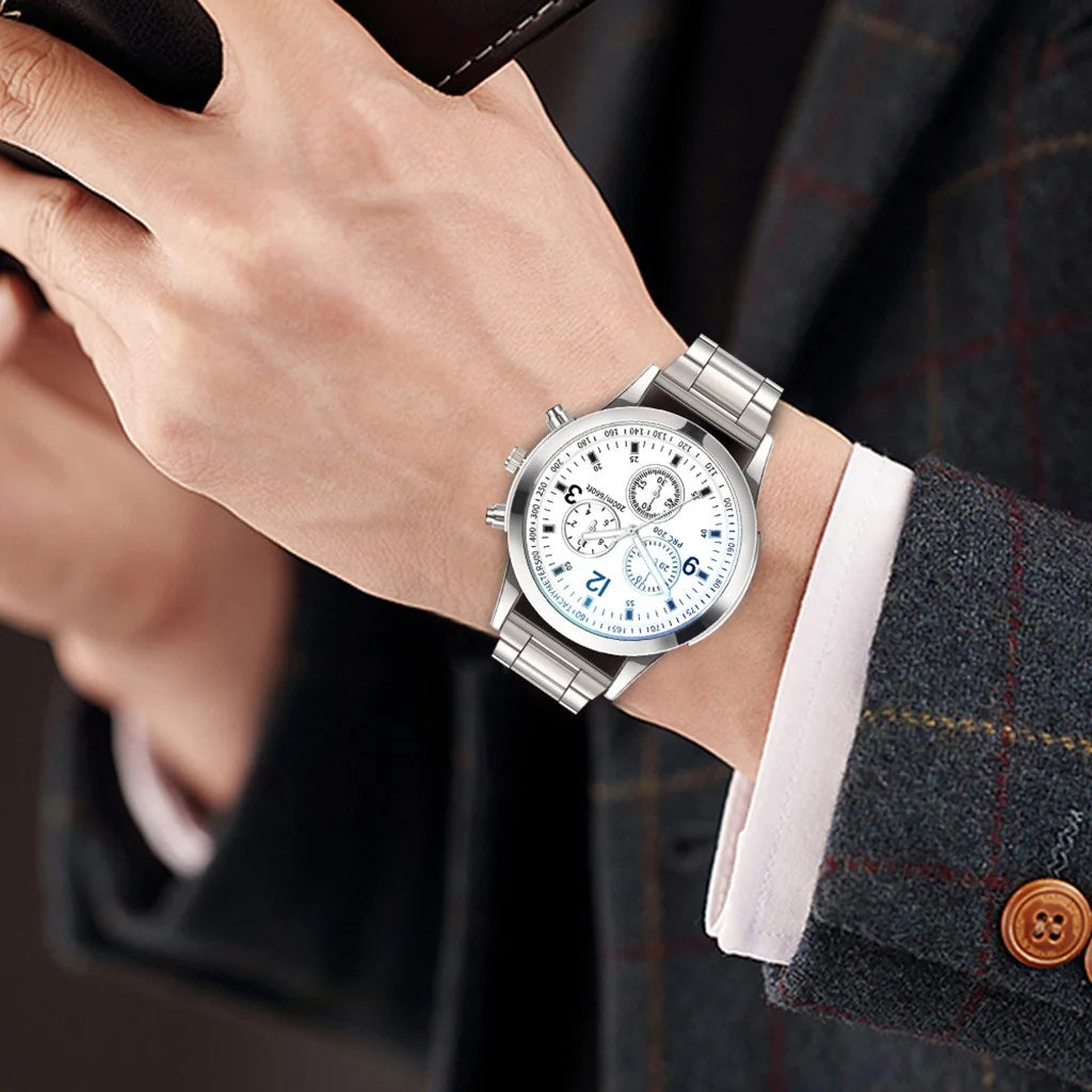 Kegllect Men Business Quartz Dial Stainless Steel Watch As A Gift