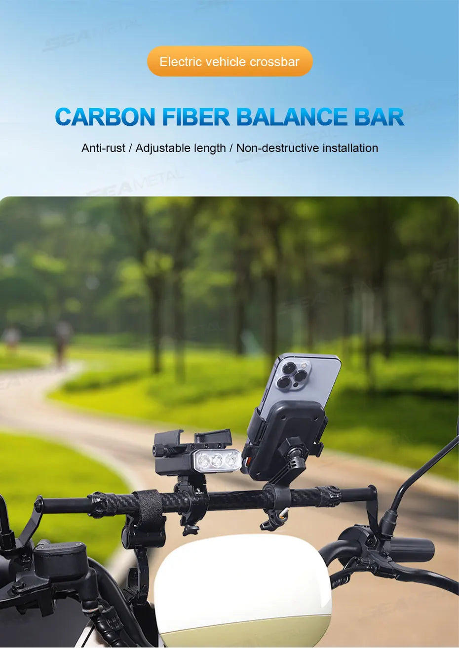 BLALION Motorcycle Handlebar Cross Bar Reinforced Thick Handlebar Pull Rod Front Balance Bar Reinforced Moto Modifiable Parts