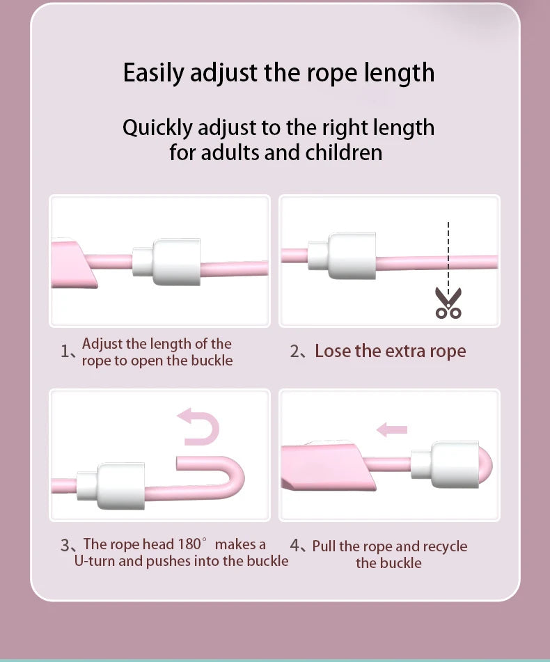 Dual Purpose Jump Rope Household Cordless Exercise Jump Rope Lightweight Fitness Fat Burning Weight Loss Exercise
