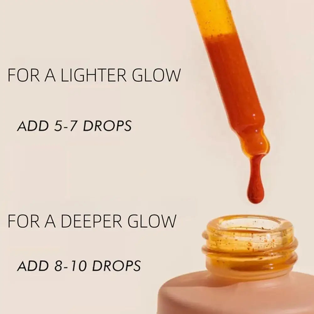 Bronzing Self-tanning Drops Moisturizing Quick Natural Tanning Body Bronzer Fake Tan Sunless Self Tanner Serum Hydrating Drops