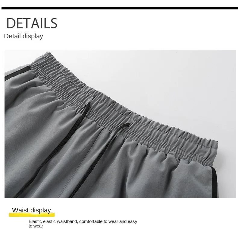 【 S-5XL 】 NASA GISS Sports Three Piece Pants Summer Popular Anti glare Double layered Sports Shorts for Men and Women Couples Ru