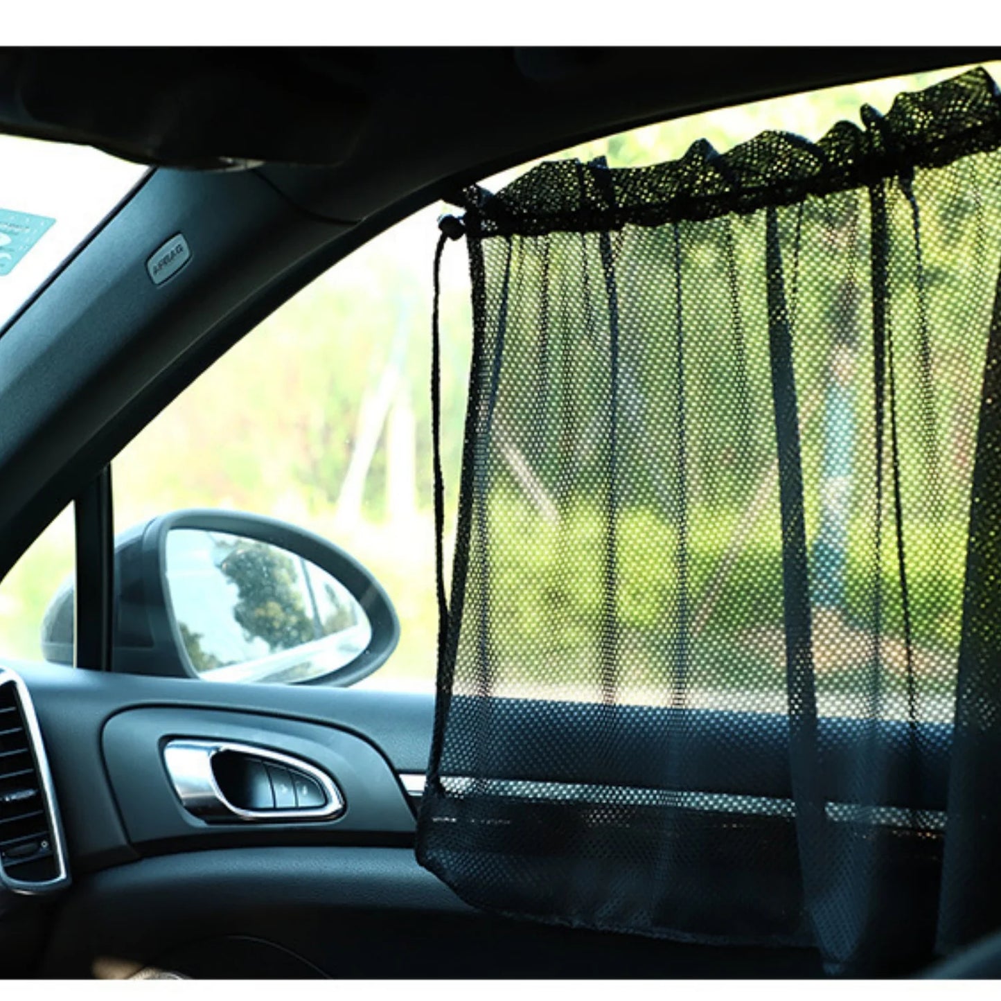 Car Divider Curtains Sun Shade-Privacy Travel Nap Night Car Camping Detachable Simple Curtain(Black)