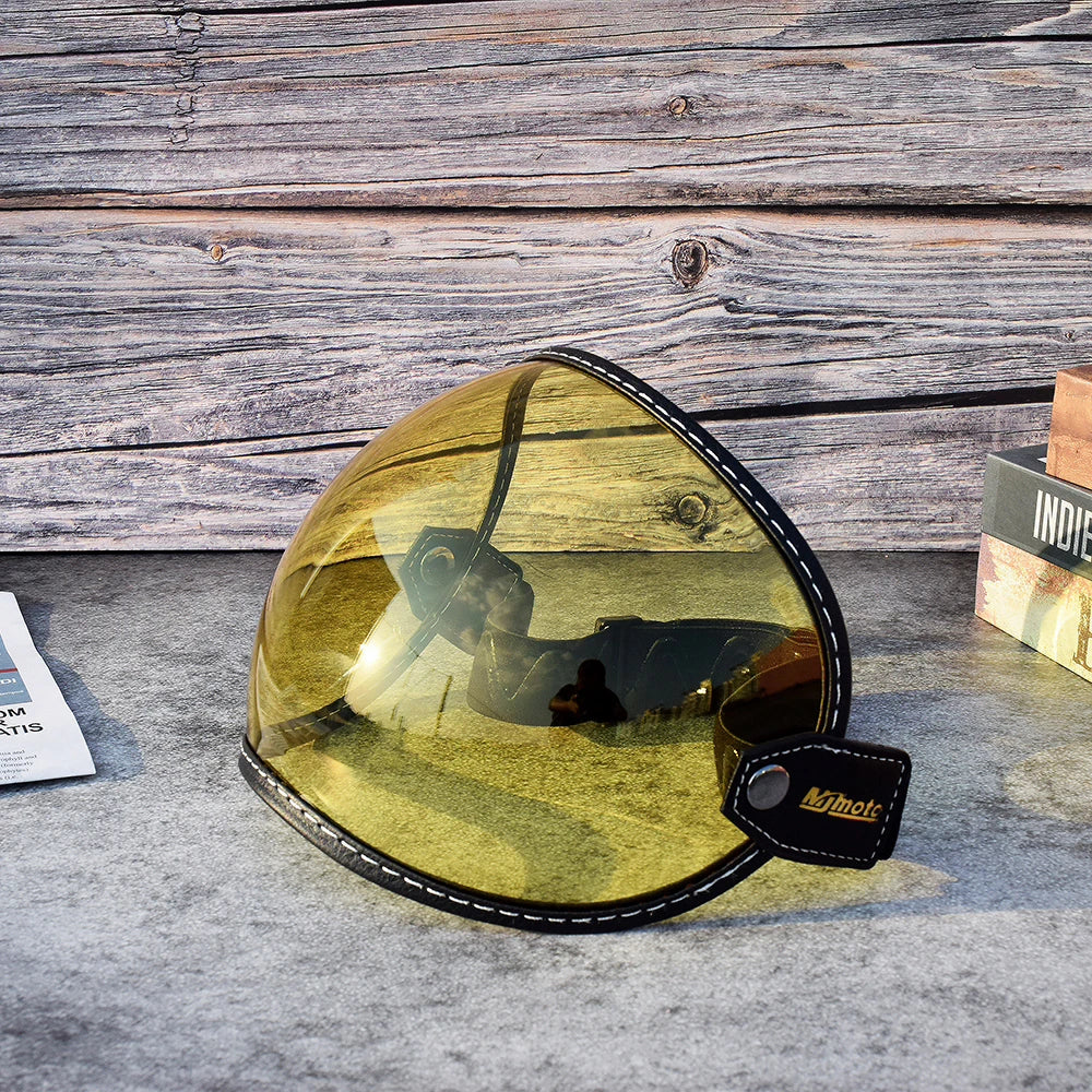 Universal Sun Visors For Motorcycle Helmet Open Face 3/4 Helmet Bubble Visor Anti-UV Motorbike Glasses Windproof Motocross Lens