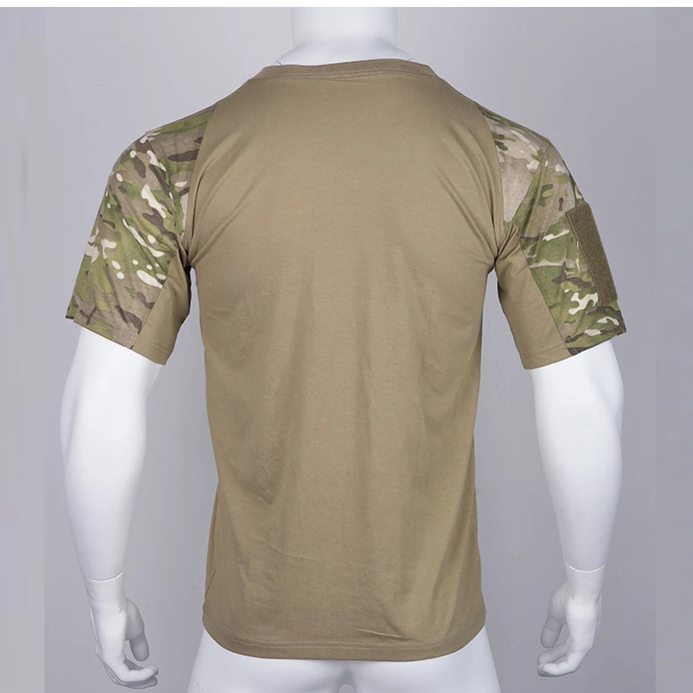 Tactical T-shirt Summer Short Sleeve Top Tee Outdoor Casual Tshirt Clothing Workout Camouflage T Shirt Men Clothing