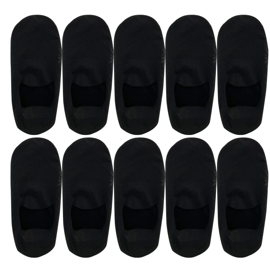 5 Pairs Women's Boat Socks Deodorant Sweat Absorption Summer Sock Thin Ice Silk Breathable Silicone Non-slip Silk Low Cut Socks