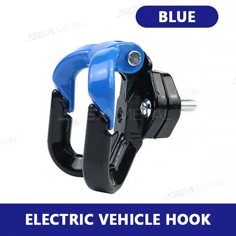 BLALION Motorcycle Helment Hook Holder Hand Bag Double Hook Luggage Shopping Bag Hangers Aluminum Alloy Motorcycle Accessories