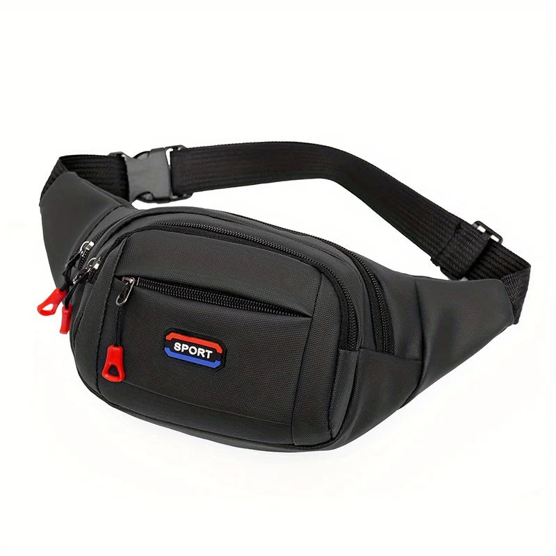 Men's Outdoor Sports Waist Bag, Mountaineering & Running Chest Bag, Waterproof Multifunctional Crossbody Bag