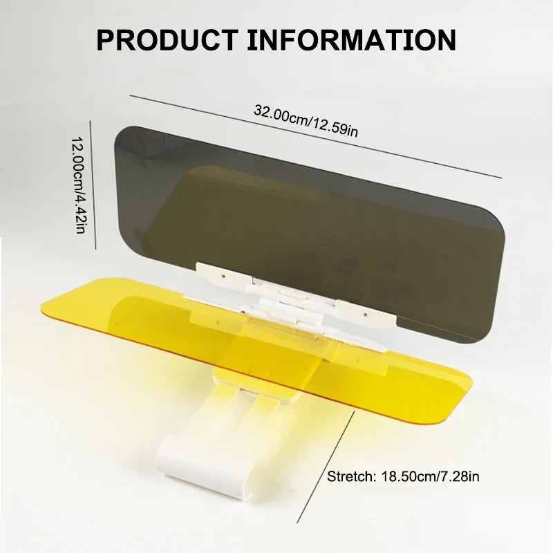 BLALION Car Sun Visor Anti-Dazzle Anti-UV Adjustable Blocker Polarized Sunshade Plate Clear Vision SUV Trucks Auto Accessories