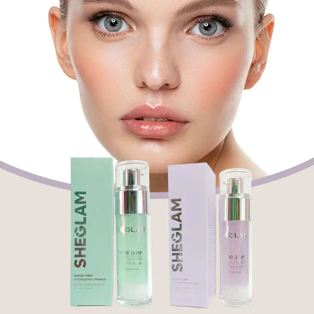SHEGLAM Makeup Set-Hydrating Primer Glue Pre-Makeup Gel, Matte Oil Control Setting Spary, Liquid Blush, Contouring, Makeup
