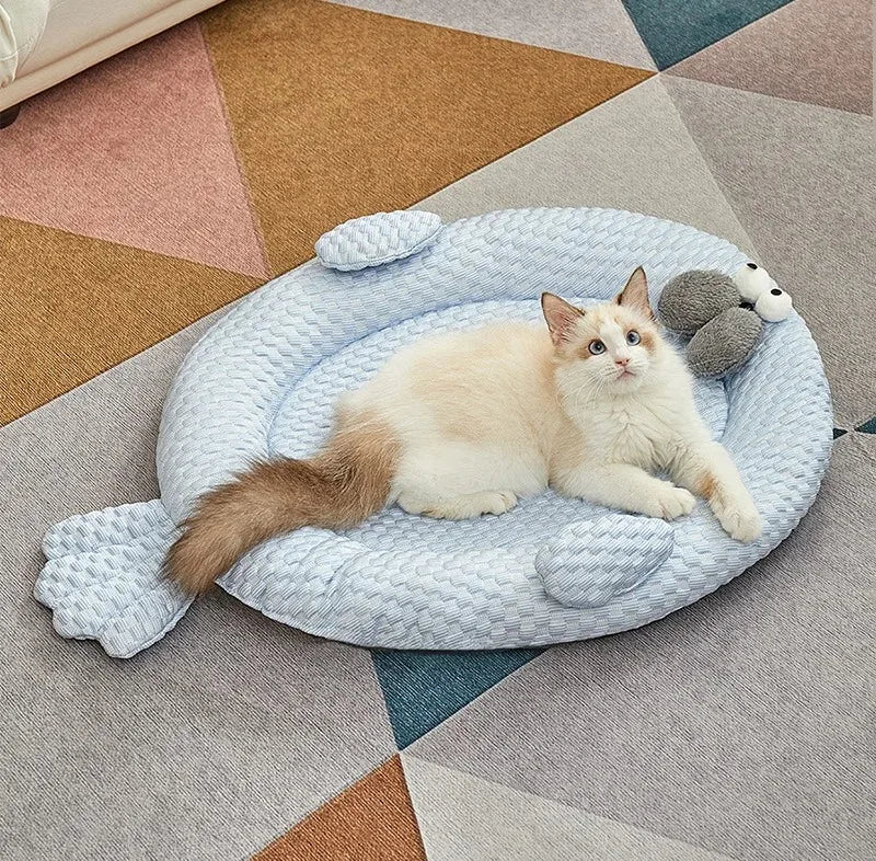 Dog Cooling Beds Puppy Supplies Accessories Summer Bed Medium Mat Pet Baskets Products Blanket Dogs Pets Cats Beds