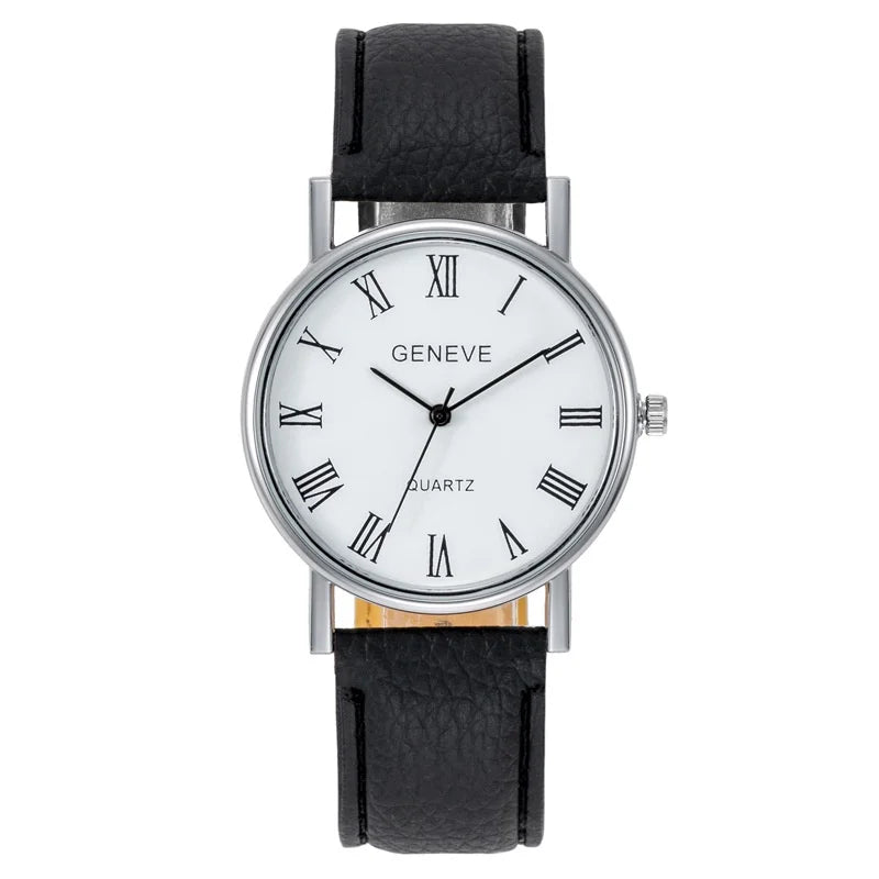 【Ready Stock】Kegllect Simple Roman Numerals Men Watch Casual Belt Men Quartz Watches